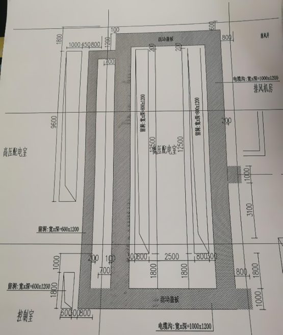 高低壓配電室電纜溝施工
