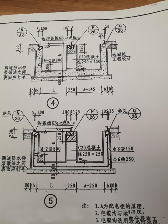 高低壓配電室電纜溝施工