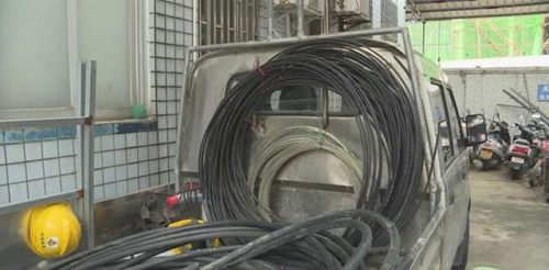 假扮通信搶修盜取的電線電纜